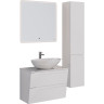 Столешница LEMARK MIANO 80 см под 1 раковину из стекла, белый LM06M80S